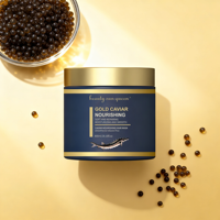 Kit de soin complet pour cheveux secs et frisés : Shampooing, après-shampooing, masque capillaire, sérum, traitement réparateur, caviar d'or, soin nourrissant pour cheveux