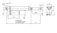 Aktuator linier listrik Mini Motor DC 1000N, kecepatan tinggi kebisingan rendah 12V/24V DC nilai pembuka jendela Magnet permanen kipas rumah pintar