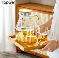 NOUVEAU Offre Spéciale 1500ml-2200ML morden home decorative arabe teapot kettle and cup set Offre Spéciale