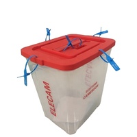 Urne rectangulaire en plastique PP 60L Matériaux recyclés Boîte de vote et d'élection pour le Cameroun 2026