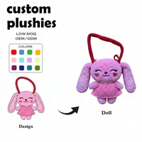 Peluche Zombie Bleue Personnalisée avec Chemise Rayée et Doublure en Maille pour Anniversaire, Poupée en Peluche Rembourrée