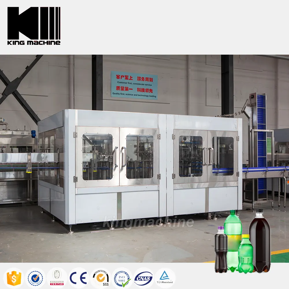 Factory Price Fully Automatic Carbonated Soft Drink Filling Making Machine For Soda Water Processing Line