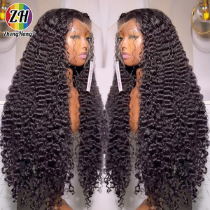 <span class=keywords><strong>Parrucche</strong></span> in <span class=keywords><strong>Capelli</strong></span> Umani Ricci Birmani <span class=keywords><strong>con</strong></span> Densità 250%, Parrucca Frontale HD Full Lace 13x4 13x6, 100% <span class=keywords><strong>Capelli</strong></span> Umani <span class=keywords><strong>con</strong></span> Estremità a Spirale, Nero Naturale - Product Image 2