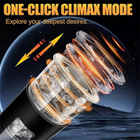 Copa de Masturbación Masculina Automática Directa de Fábrica, Eléctrica, con Vibración, Succión, Rotación Telescópica, Estimulador Oral Vaginal Realista