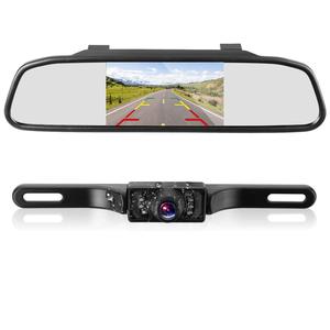 Iposter 4.3 "xe ngược gương Monitor + 7 infared Led Xe tấm giấy phép máy ảnh - Product Image 1