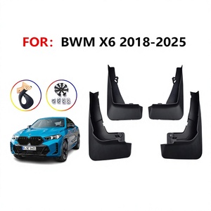 FOR Bmw X6 Mudguards 2018 2019 2020 2021 2022 Plastic Wheel Arch Protectors Black Car Deflectors For G06 <b>Models</b> - Product Image 5