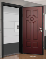 Porte et portail de sécurité modernes en acier TECHTOP avec prévention des incendies pour entrée principale extérieure - Vente de liquidation Offre à durée limitée