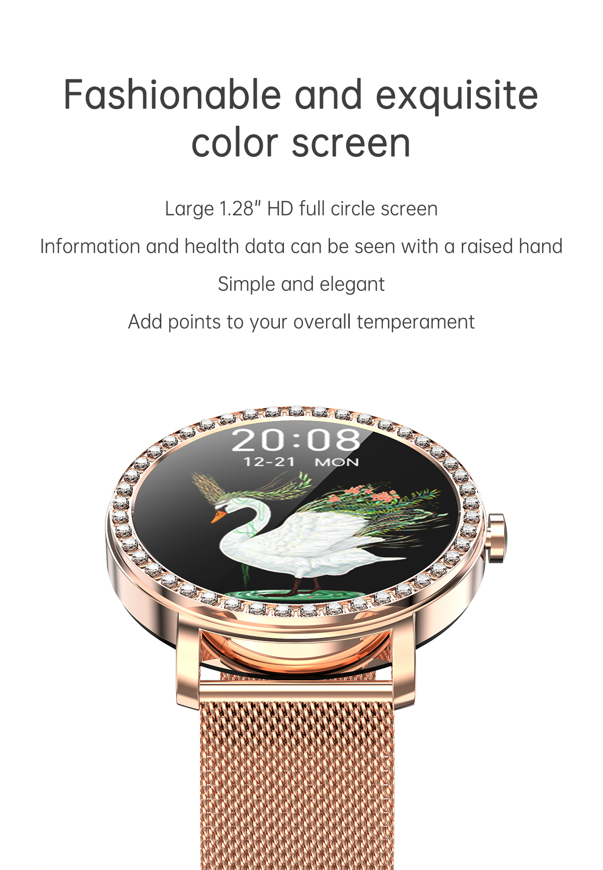 DBT Brand Fashionable Thin And Shiny WristWatches Stainless Steel Milanese Strap waterproof Watch For Girls