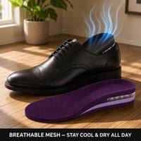 Solette Rialzanti Regolabili 1-5CM Invisibili per Uomo, con Supporto Arco Plantare in Memory Foam ed EVA PU, Traspiranti