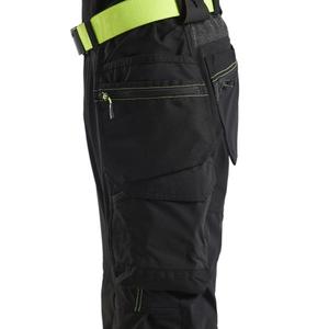 BLAKLADER - 152216459933C62 Pantalones artesanos 4 vías elástico Negro/Amarillo-PANTALONES DE TRABAJO EAN 7330509724033 PANTALONES DE TRABAJO DE CARGA - Product Image 4