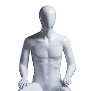 Moda toptan mankenler erkek manken oturan özet fiberglas kukla erkek modeli BOB1