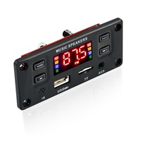 Placa Decodificadora Amplificadora de 12V Y07 con Salida de 2x30W, Pantalla a Color, Funciones de Grabación y Llamadas, Audio sin Pérdidas