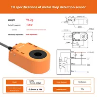 AKUSENSE TH10-20NR 12-24VDC Capteur de proximité capacitif haute vitesse IP67 Circulaire 0.6mm Détection NPN/PNP Sortie Métal