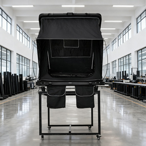 เต็นท์หลังคารถยนต์ทรงสามเหลี่ยมแบบใหม่ ขนาด 210x130x150 ซม. ทำจากอลูมิเนียมแข็งแรง - Product Image 3