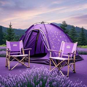 Promotional Modern PAMIR Aluminum Folding <b>Camping</b> Chair with Backrest for Outdoor Dining Gym & Park Use - Product Image 5