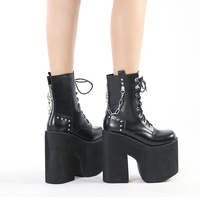 Bottes vampire pour femme, chaussures d'hiver, talons compensés, style ancien, vente en gros, tendance, nouvelle collection