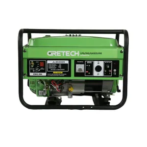 GRETECH JL304020 nouveau style portable 3400 watt propane lpg 3kw prix générateur