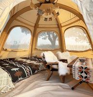 Vente en gros de tentes gonflables de luxe personnalisées pour 4 à 5 personnes, tentes familiales de luxe imperméables pour le camping et les événements