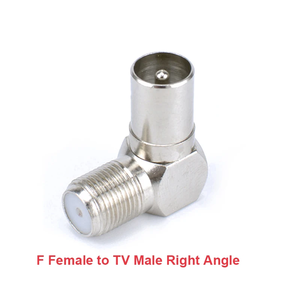 Type F vers <span class=keywords><strong>TV</strong></span> IEC <span class=keywords><strong>prise</strong></span> mâle à 90 degrés <span class=keywords><strong>prise</strong></span> femelle adaptateur coaxial RF séparateur connecteur plaqué or pour câble <span class=keywords><strong>TV</strong></span> Satellite <span class=keywords><strong>TV</strong></span> DVR - Product Image 4