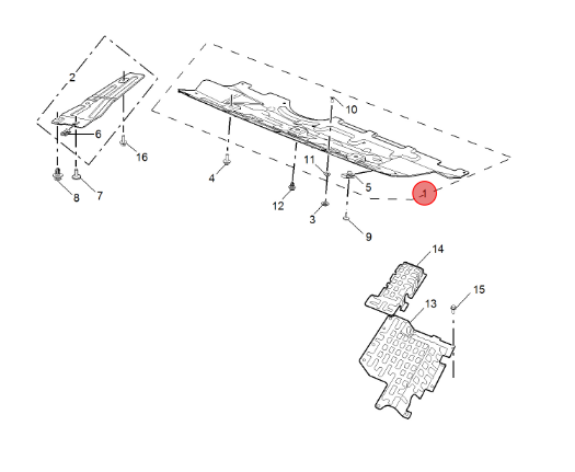 Lower engine guard plate For roewe ERX5 RX5 and for MG GS 10778165  