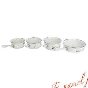 Olla de Cocina Esmaltada Blanca <span class=keywords><strong>Vintage</strong></span> para Desayuno, Antiadherente, para Cocinar Arroz, Leche y Sopa, para Cocina - Product Image 4