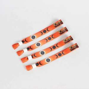 Bracelet personnalisé en tissu avec ruban pour événements festifs, breloque de luxe en plastique, accessoires de mode sportifs avec pièces de monnaie - Product Image 3