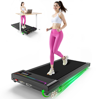 Tapis roulant électrique portable avec moteur sans balais 2,5 CV, écran LED, inclinaison manuelle de 5 %, stock UE, livraison directe
