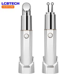 New Eye Anti Wrinkle Facial Heat-Cold EMS Massager Pen Roller Anti Aging Face Beauty Set For Dark Circle Remover Massage Pen