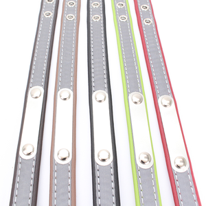 <span class=keywords><strong>Collar</strong></span> de estrangulación de perro sólido de PU reflectante Breakaway de alta calidad con placa de nombre personalizada para perros pequeños - Product Image 2