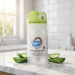 CRYSTAL FRESH Barra desodorante natural para hombre con aloe vera 120 g (TUN-PA120) - Product Image 1