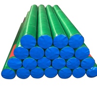 Couverture de bâches en tissu bleu imperméable tissé HDPE 10X12M sac de matelas en feuille de bâche PE