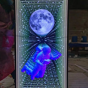 ไฟนีออนกระจกอินฟินิตี้ LED SMD ลวงตาป้ายตกแต่งธุรกิจไฟนีออนสีสันสดใสสีชมพู & สีแดงสำหรับรถยนต์และบริษัท - Product Image 1