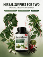 TERSEDIA Damiana 10:1 Extract - 600 mg Per Sajian - Ukuran Sajian: 2 Kapsul - 50 Sajian Per Botol