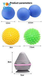 TopOne Sport Mini balle de Massage douce à pointes Fitness thérapie du corps et des pieds main tenant un rouleau d'arachide - Product Image 5