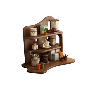 Estante de almacenamiento de escritorio para esquinas de bares de cafeterías, para organizar y guardar vasos de agua, tazas de café y artículos diversos; - Product Image 1