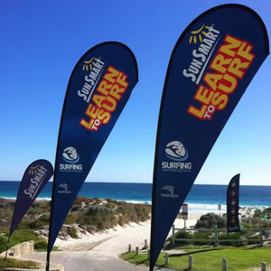 Custom Polyester Multi-occasion Use AD Portable Beach Flags New Popular Outdoor Promotional Custom Banner Stand