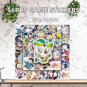 <span class=keywords><strong>Personaggi</strong></span> Personali Anime in PVC con Finitura lucida Adesivo Autoadesivo Cartone Animato Etichette con Stampa UV per la Decorazione Regalo - Product Image 2
