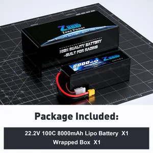 ZEEE FPV Drone Battery 6S 8000mah 100C 22.2V Lipo Battery For Agriculture Drone Multi-axis Uav RC CAR