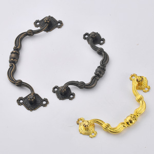Chinese Style Zinc Alloy Drawer Handles Bar Shape Antique Bronze Gold Plated Durable Cabinet Furniture <b>Hardware</b> Small Large Size - Product Image 4