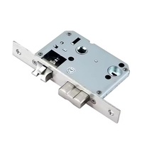 Serrure de porte intelligente en alliage d'aluminium TUYA avec déverrouillage par mot de passe, Wi-Fi domestique et prise en charge de la carte mémoire pour portes en bois/acier