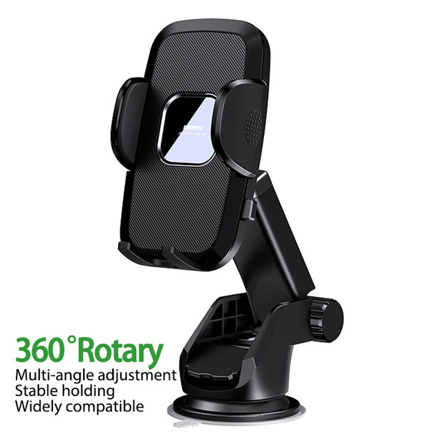 Remax Join Us Used in Various Brands of Mobile Phones PU Leather 360 Degree Adjustable Car Mount Mobile Phone Stand Holder