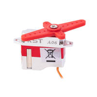 Moteur servo miniature numérique KST A06 V6.0 pour planeur RC, 1.4Kgf.cm, 0.11s, double roulement, engrenage métallique, plastique, moteur sans noyau CC, télécommande