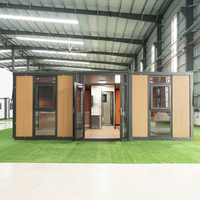 Maison conteneur extensible moderne de 20 pieds ou 40 pieds, unité d'habitation de luxe avec 3 chambres et 2 salles de bain pour la vie résidentielle australienne