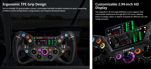 Volant de course Moza Racing Pro 300 mm avec écran HD de 2,99 pouces, poignée TPE, palettes magnétiques en carbone pour PC KS Pro – Bienvenue si vous avez besoin de plus - Product Image 2