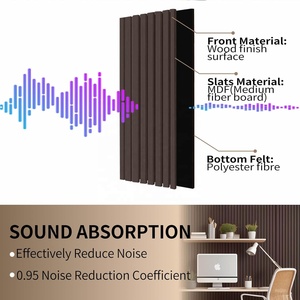 Conception intérieure écologique Goodsound Akupanel Panneaux muraux acoustiques insonorisants en bois et pour animaux de compagnie pour le <span class=keywords><strong>stade</strong></span> - Product Image 3