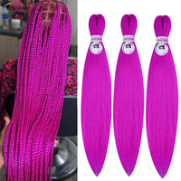 Cheveux à tresser pré-étirés de couleur vive, Falang 1 Hair, différents styles, tressage facile