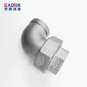 Raccords de tuyauterie en acier inoxydable 304316 Source Factory, connecteurs à filetage interne et externe, coude à union, connecteurs plats pour l'eau - Product Image 4