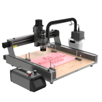 Machine de gravure CNC 4 axes Mecolour C500, zone de gravure 460x460mm avec prise en charge AI et DXF, nouvel équipement de sculpture et de fraisage du bois