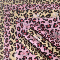 Papier de soie écologique jetable en résine rose beige imprimé léopard 17 g/m² pour présentation de bijoux, emballage de chaussures, bouquets de fleurs séchées