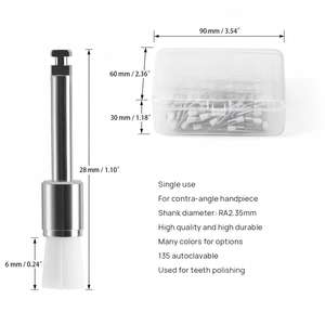 Brosses de polissage <span class=keywords><strong>dentaire</strong></span> blanches en nylon jetables, 100 pièces/boîte, brosse à dents - Product Image 4